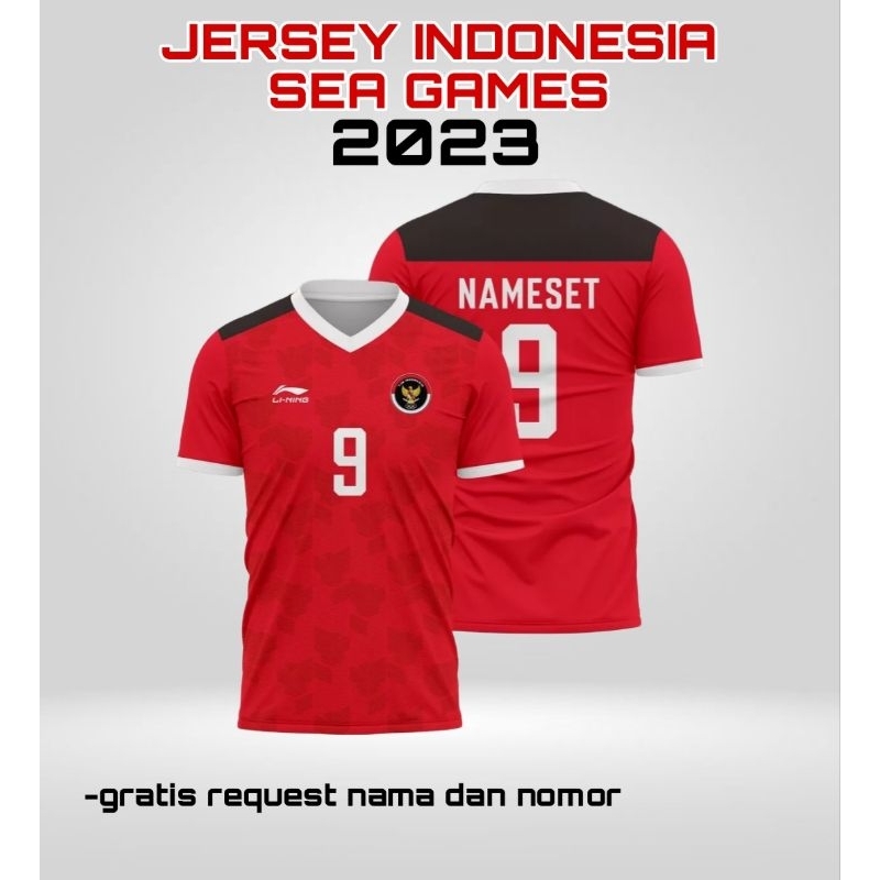 Jual JERSEY TIMNAS INDONESIA SEA Games Gratis Request Nama Dan Nomor Shopee Indonesia