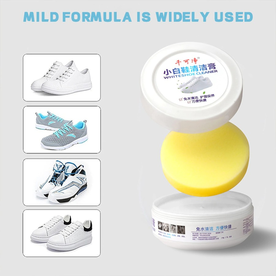 Jual Cream Pembersih Sepatu/pembersih kulit sofa/Krim Pembersih Dan Pemutih Sepatu/Semir Wax