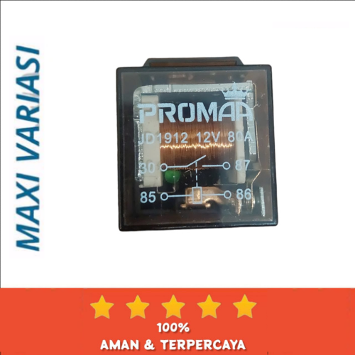 Jual Relay Klakson /Relay Transparan Kaki 4 12V 24V 80A Shopee Indonesia