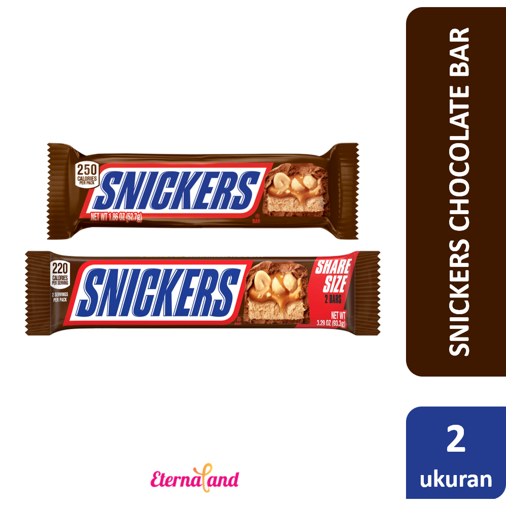 Jual Snickers Chocolate Bar - cokelat bar snickers | Shopee Indonesia