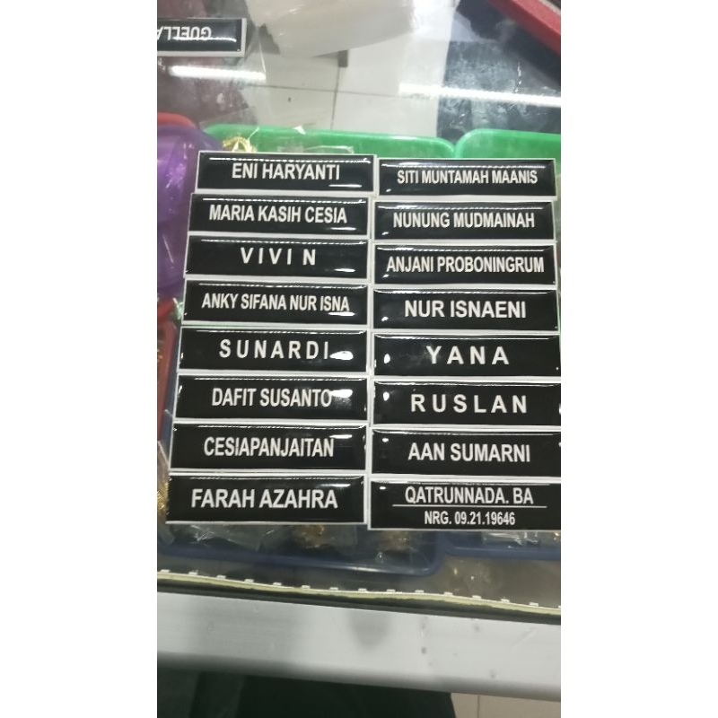 Jual name tag resin non resin | Shopee Indonesia
