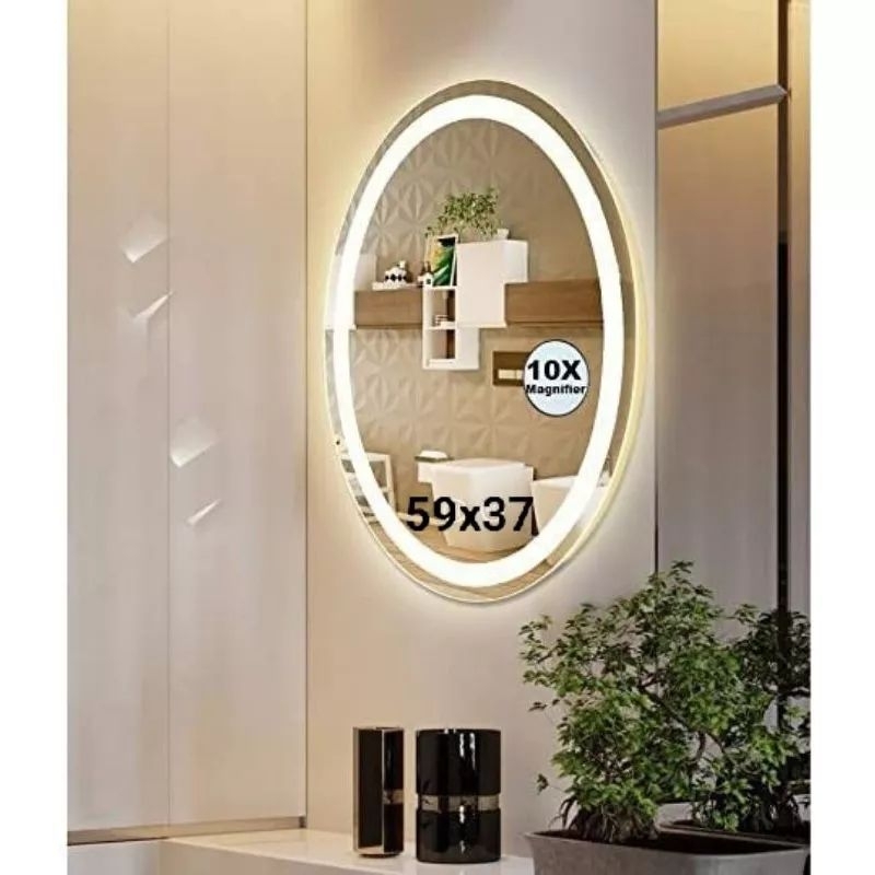 Jual Cermin wastafel dinding aesthetic oval Ring Gantung kamar mandi ...