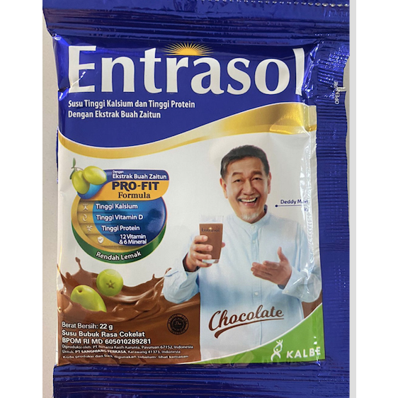 Jual Susu Entrasol chocolate Sachet - 1 renceng isi 10 sachet | Shopee ...