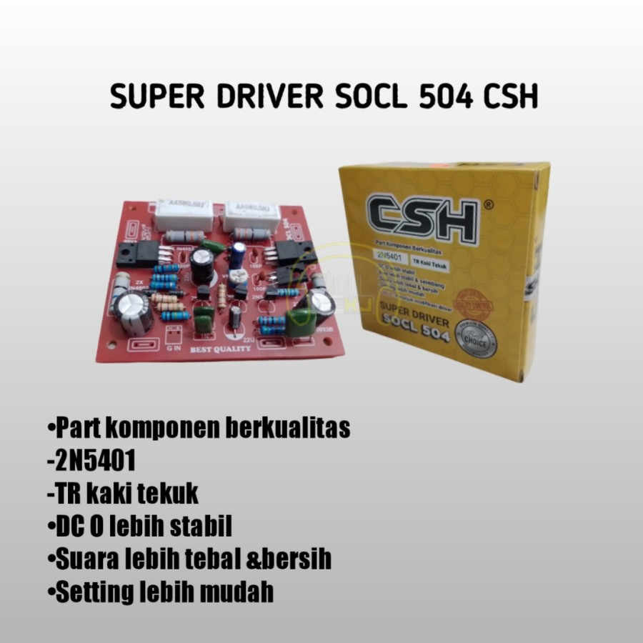 Jual KIT SUPER DRIVER SOCL 504 CSH driver socl 504 merk 504 | Shopee