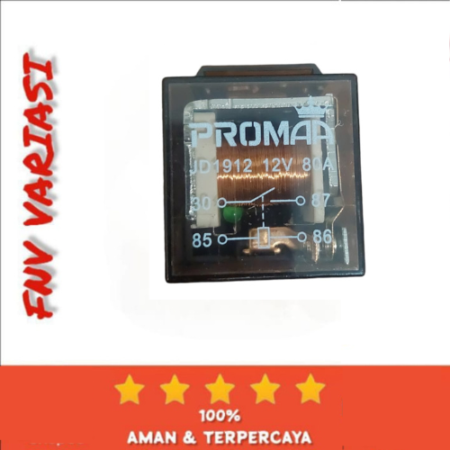 Jual Relay Klakson /Relay Transparan Kaki 4 12V 24V 80A Shopee Indonesia