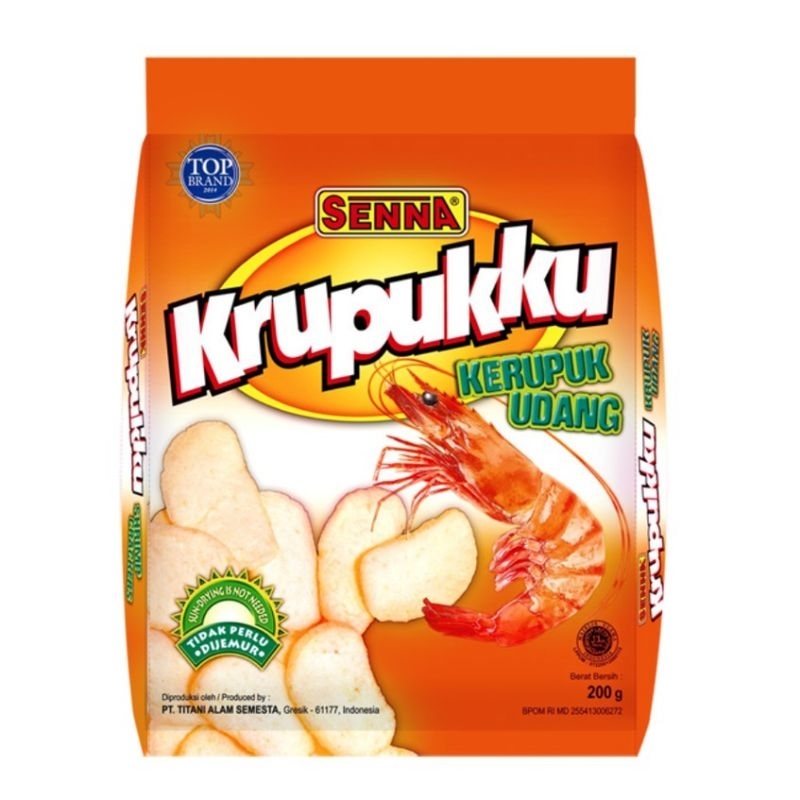 Jual Senna Kerupuk Udang Kemasan 200 Gram Senna Krupukku Udang