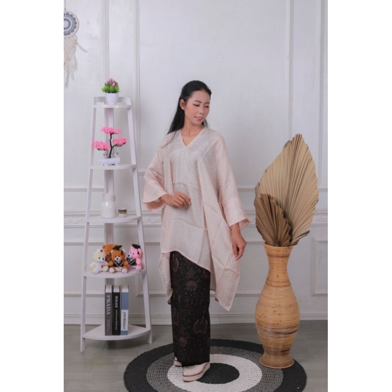 Jual Blouse Kaftan Tunik Viscose Semi Sutra Aruna Hanya Atasan Kaftan