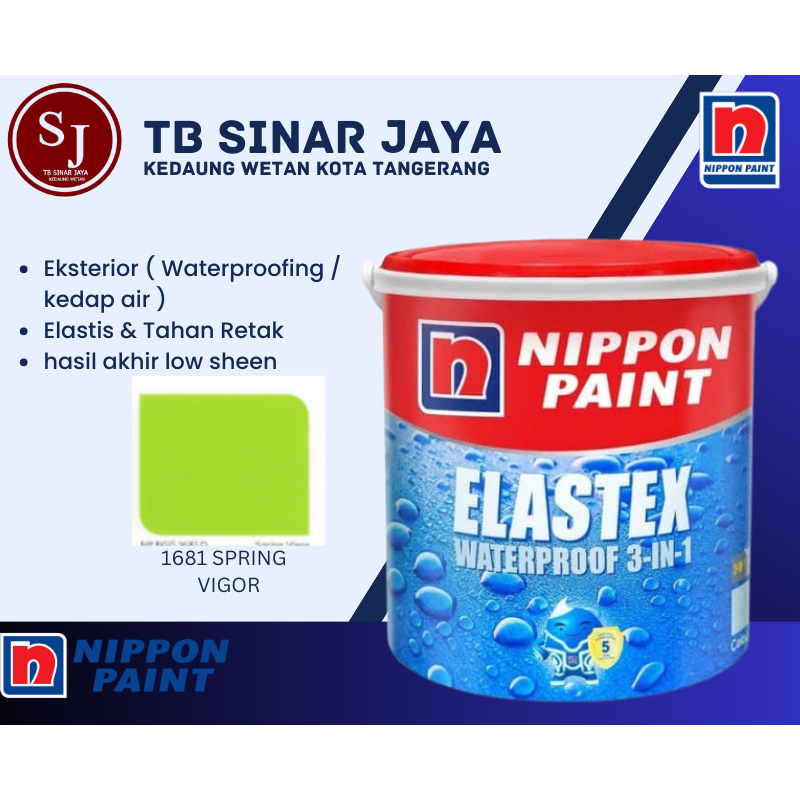 Jual Cat Pelapis Kedap Air Nippon Paint Waterproof 20kg - 1681D Spring ...