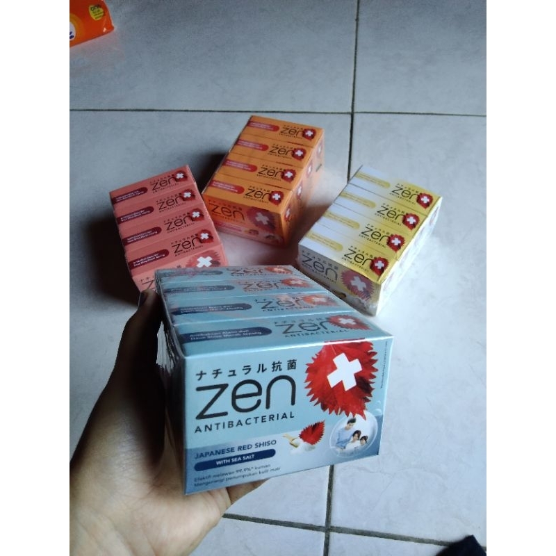 Jual sabun zen isi 4 batang ( biru ) | Shopee Indonesia