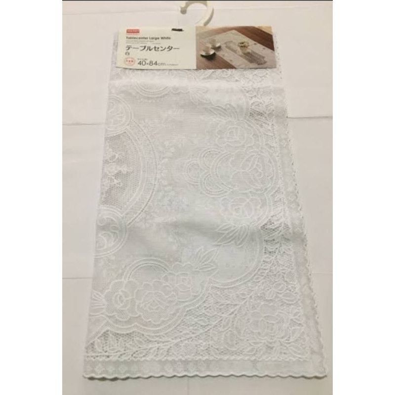 Jual Daiso Table Cloth Tablecenter Large White Table Centerpiece Runner