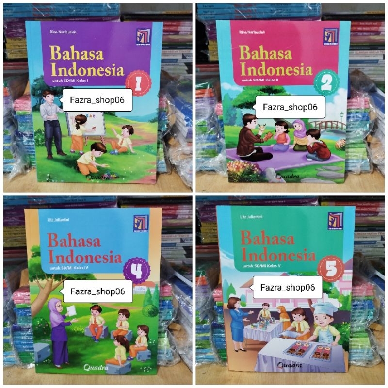 Jual Original Buku Pelajaran Bahasa Indonesia Sd Mi Kelas 1 2 4 5