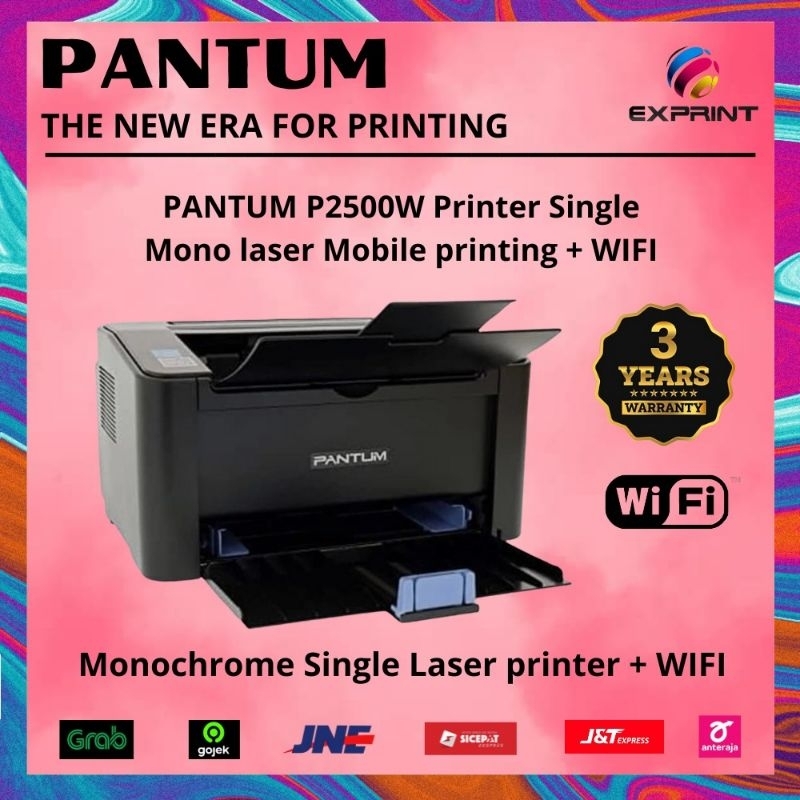 Jual Pantum P2500W Printer Laser Mono Mobile Printing + Wifi | Shopee ...