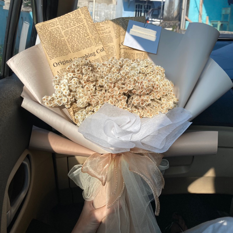 Jual edelweis bouquet / buket bunga kering | Shopee Indonesia