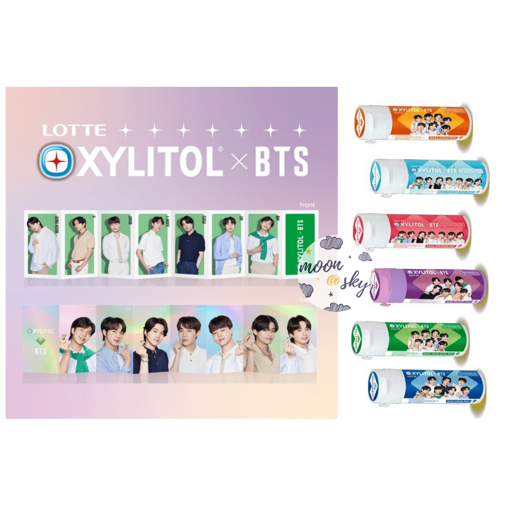 Jual Lotte Xylitol BTS Limited Edition 27.55 gr (free fordable card