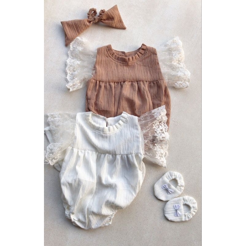 Jual SETELAN JUMPER CHEEVA BAJU BAYI PEREMPUAN LUCU USIA NEWBORN 3 6 9 12 BULAN COCOK UNTUK KADO
