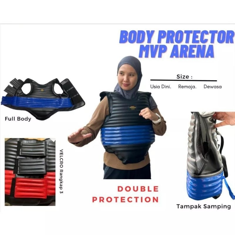 Jual Velcro Mvp Arena Body Protector Silat Aturan Baru Body Pelindung