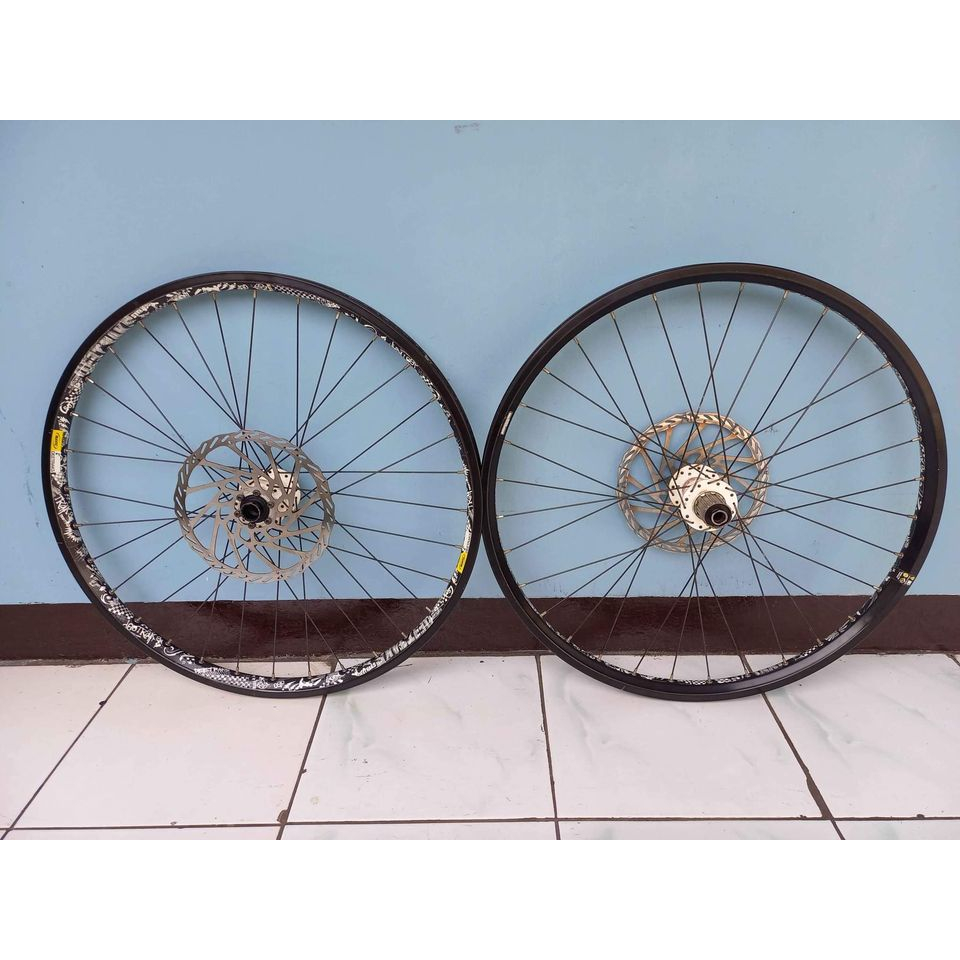 Jual Wheelset Rimg 26 Hfh Novatec Jangkrik Rims Mavic Deetraks | Shopee ...