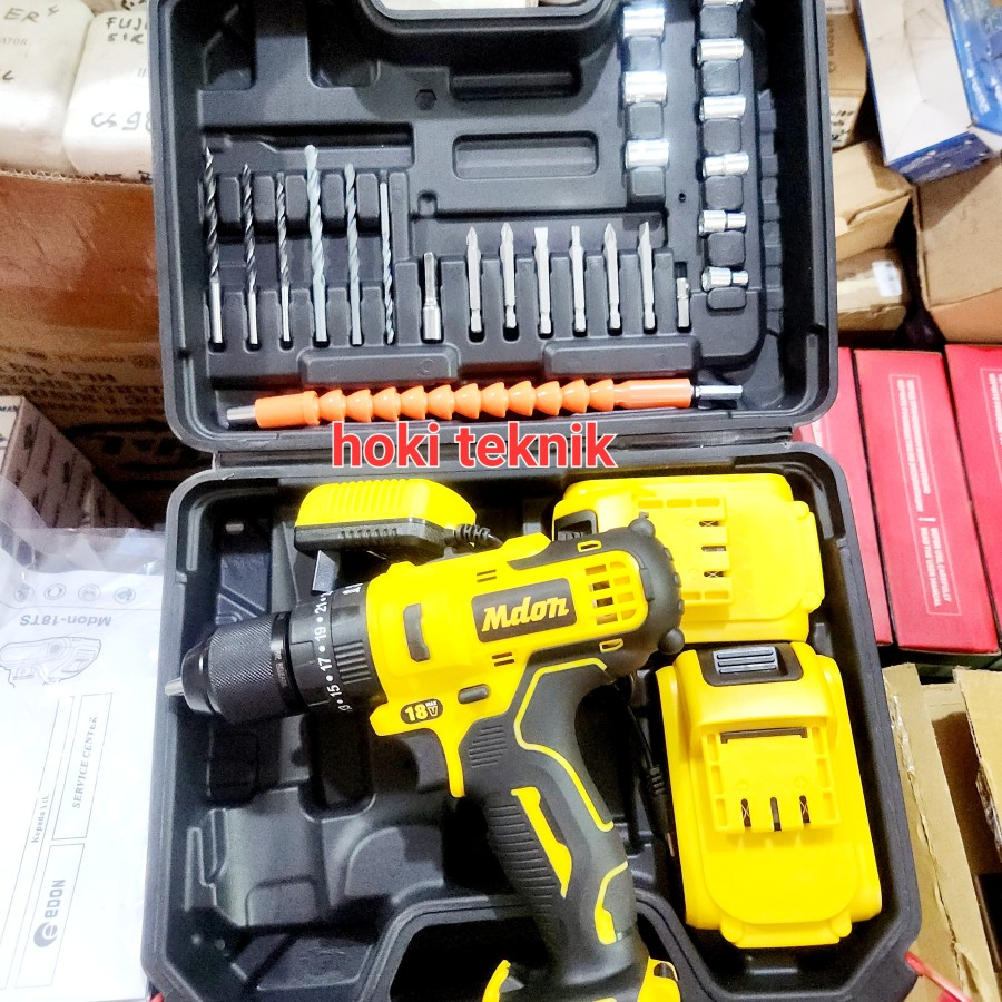 Jual Mdon Ts Bor Impact Baterai Volt Bor Cordless Mdon V Batre Shopee Indonesia