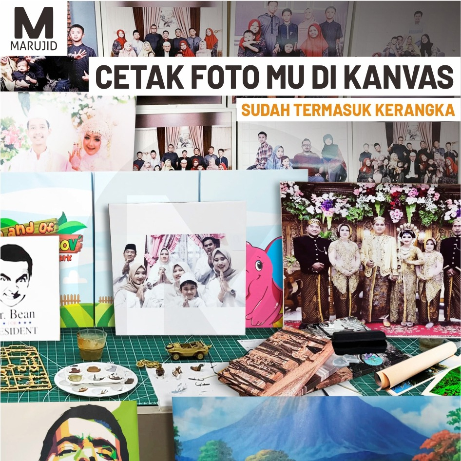 Jual Cetak Foto Canvas/Kanvas photo print ( sudah termasuk rangka kayu