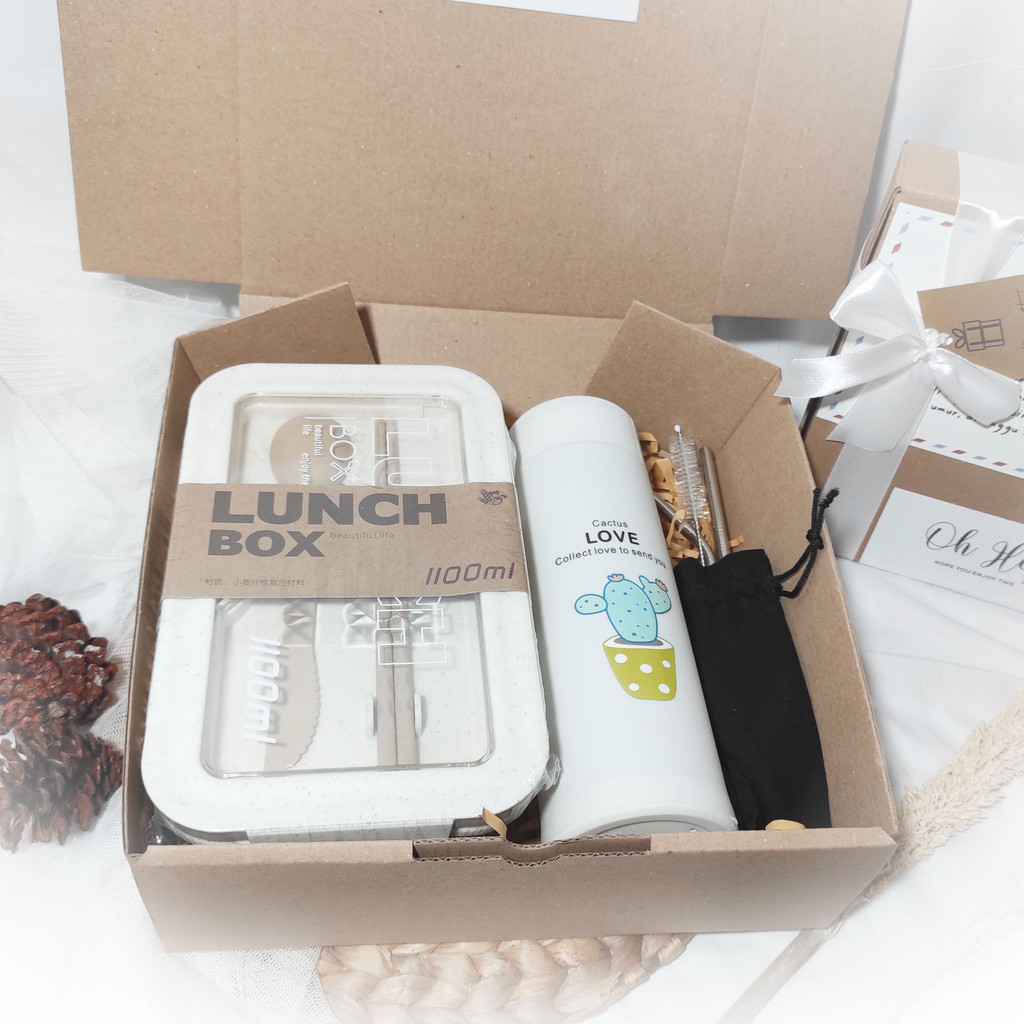 Jual READY Hampers Travel Kit Lunch box hampers cutleryset