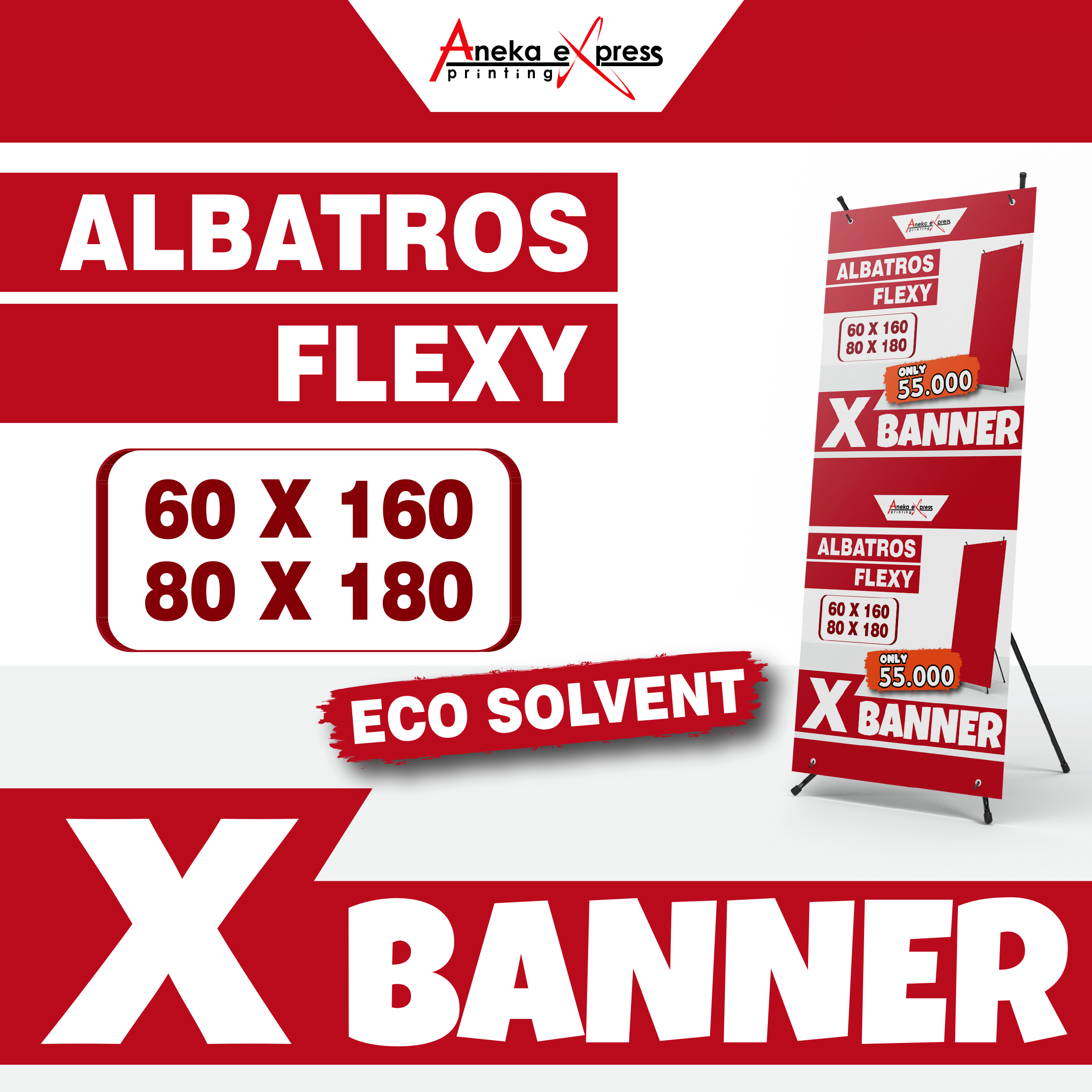 Jual Cetak X Banner Murah | Print X Banner 60 X 160 | X Banner 80 X 180 ...