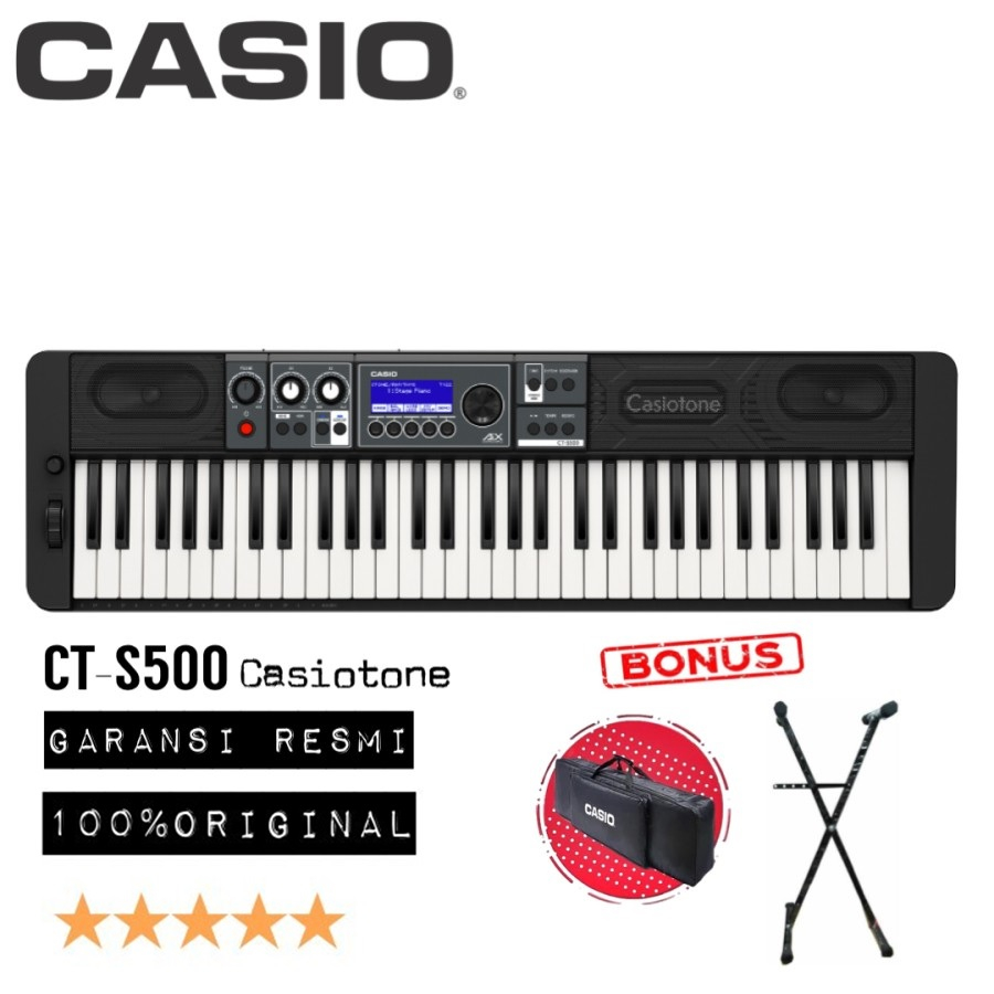 Jual keyboard casio cts500 ct s500 cts 500 original garansi resmi