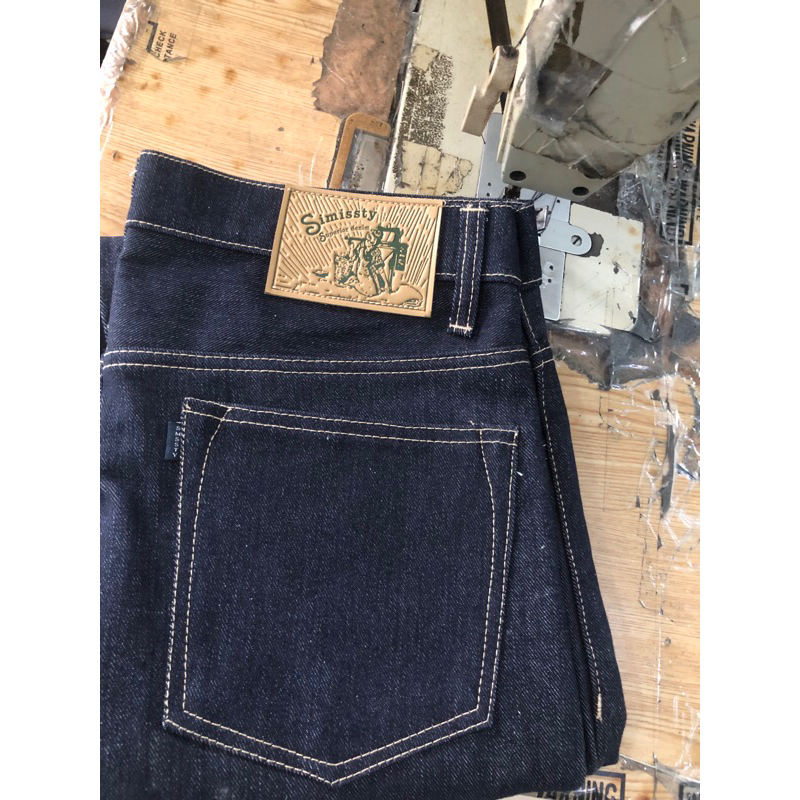 Jual celana Simissty Denim. DARK BLUE / Black indigo 15.7 oz ...