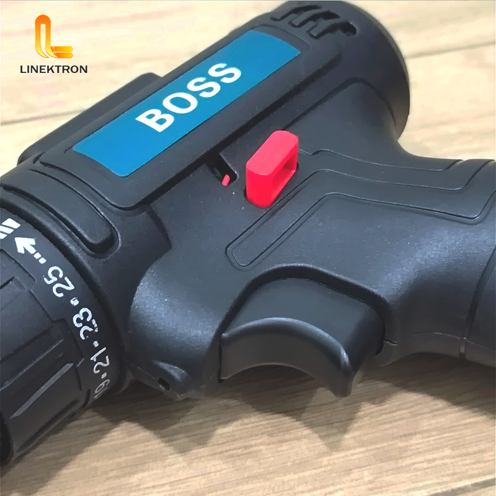Jual MESIN BOR 10 MM 2 BATERAI CAS 12V CORDLESS BOSS / SET MESIN BOR ...