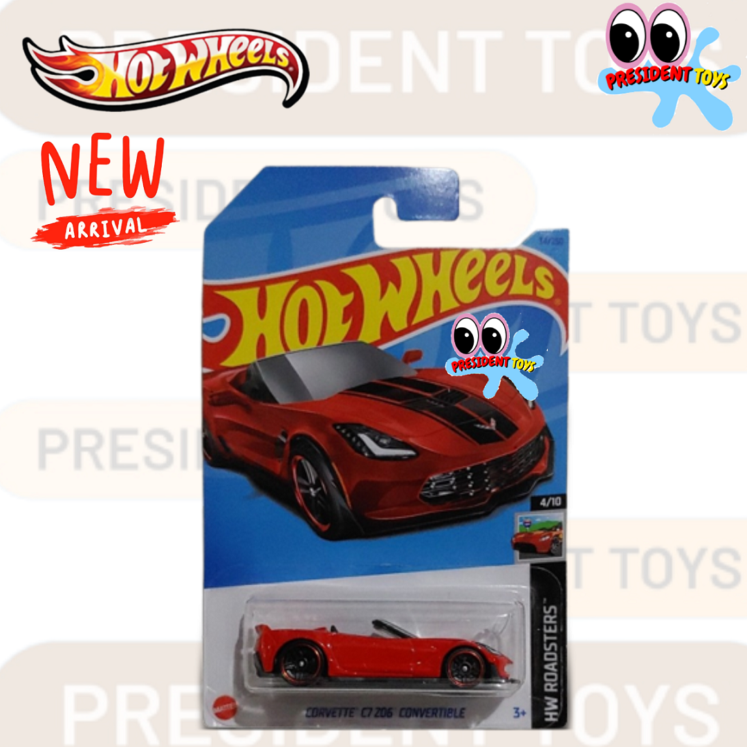 Jual Hot Wheels Corvette C7 Z06 Convertible Merah Race Timothy Diecast ...