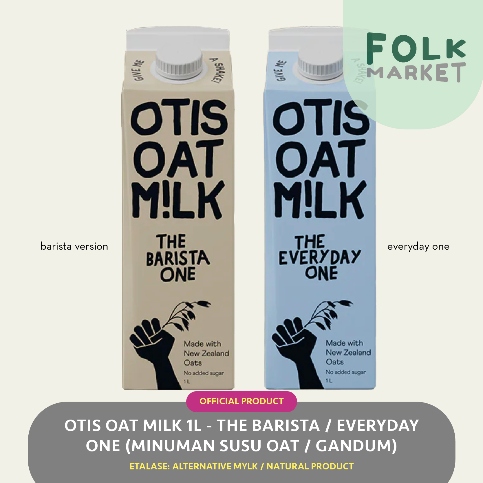 Jual Otis Oat Milk 1l The Barista Everyday One Minuman Susu Gandum