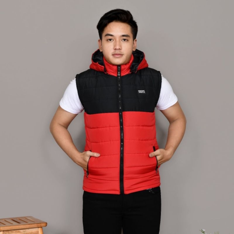 Jual Coffee vest rompi motor gelembung Rompi motor pria keren | Shopee ...