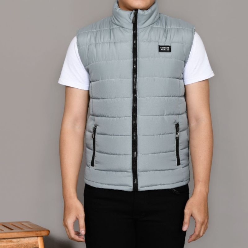 Jual Coffee vest rompi motor gelembung Rompi motor pria keren | Shopee ...