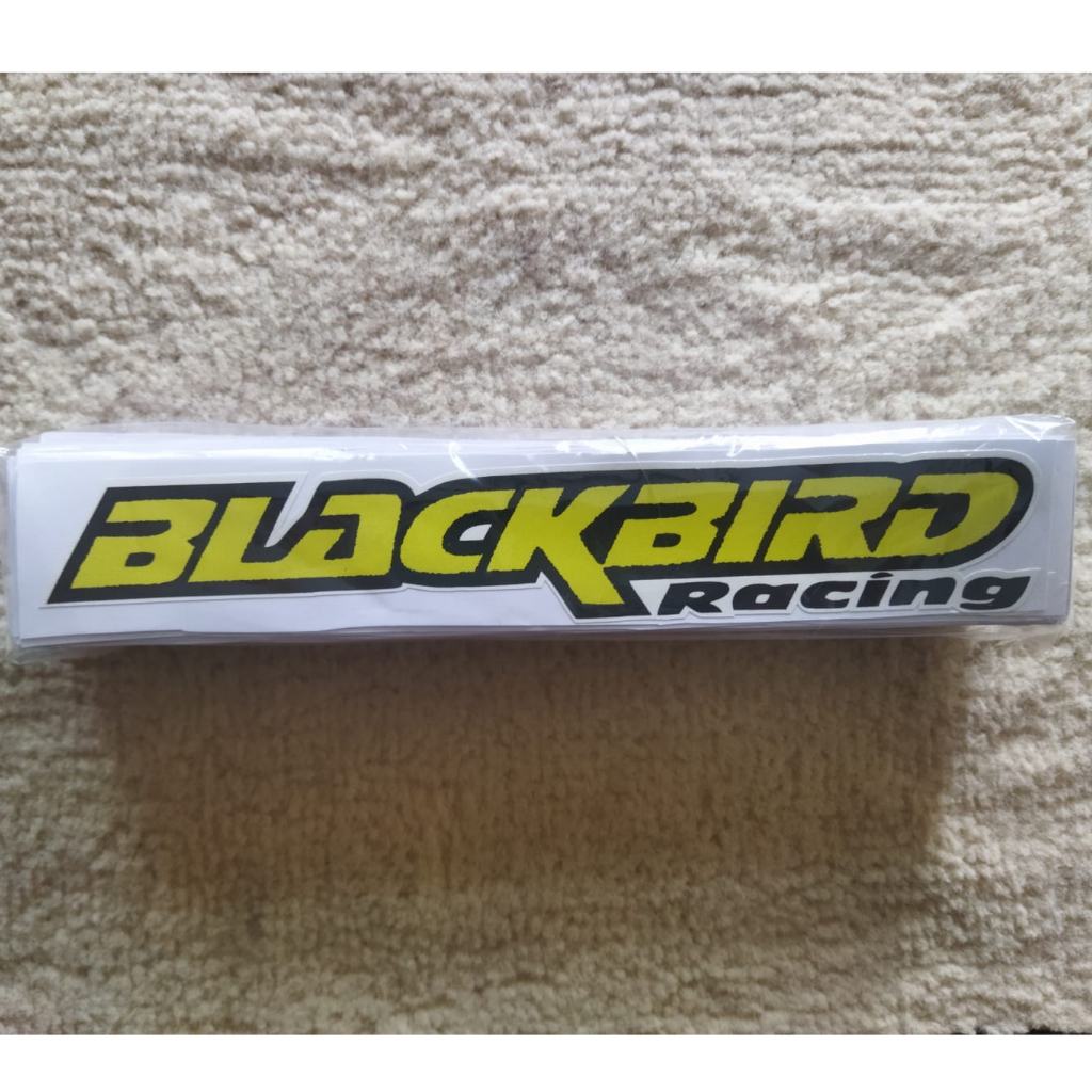 Jual STIKER KECIL VINYL PUTIH MOTIF TULISAN BLACKBIRD RACING | Shopee ...