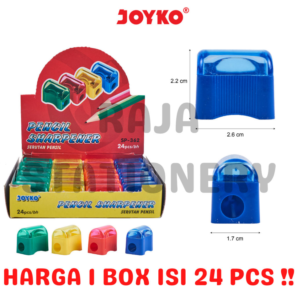 Jual Joyko Sharpener Serutan Roti Rautan Pencil Kayu Peruncing Sp 362