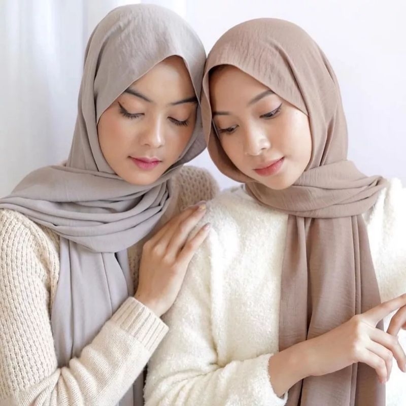 harga pashmina crinkle shawl