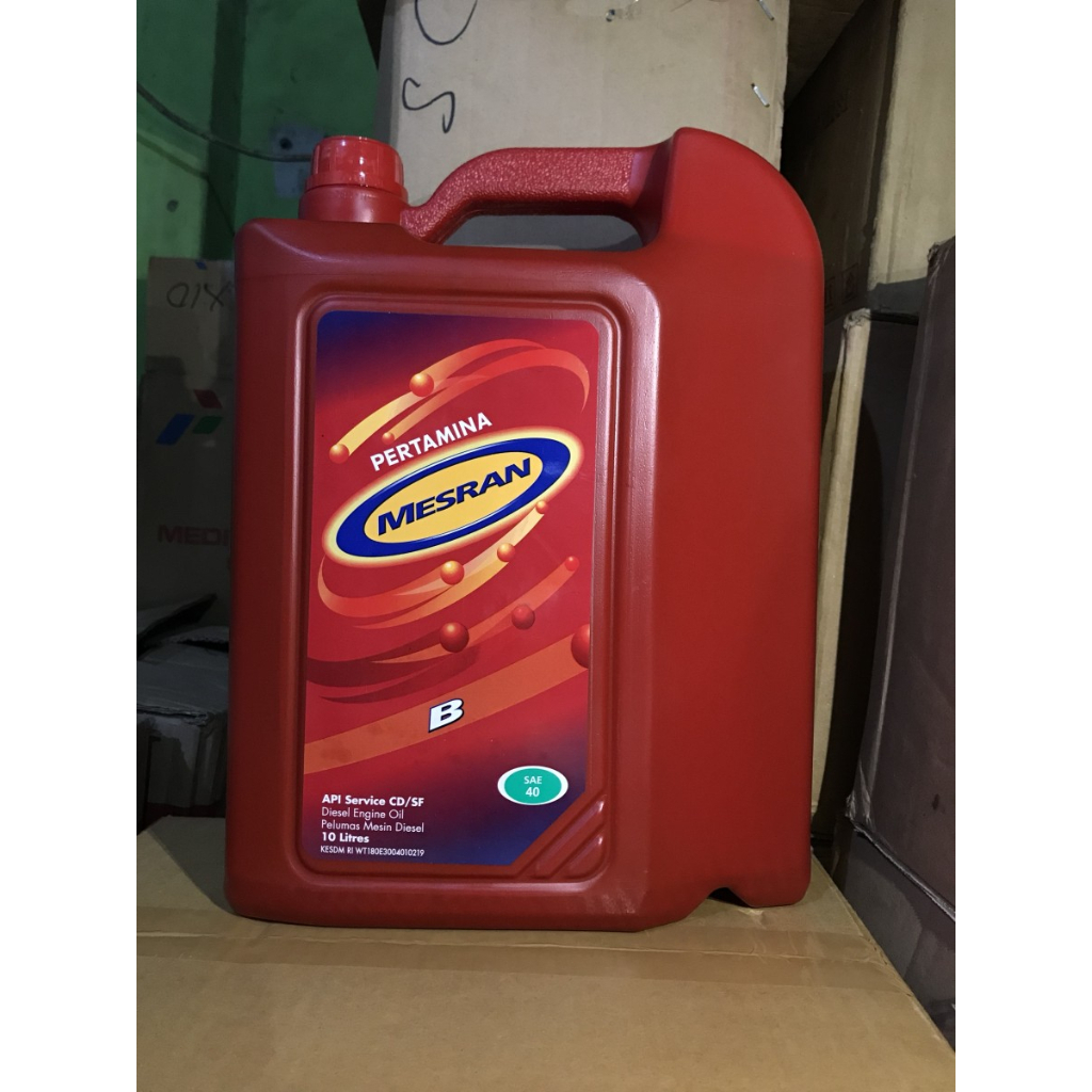 Jual Oli Pertamina Mesran B 40 Galon 10 Liter | Shopee Indonesia