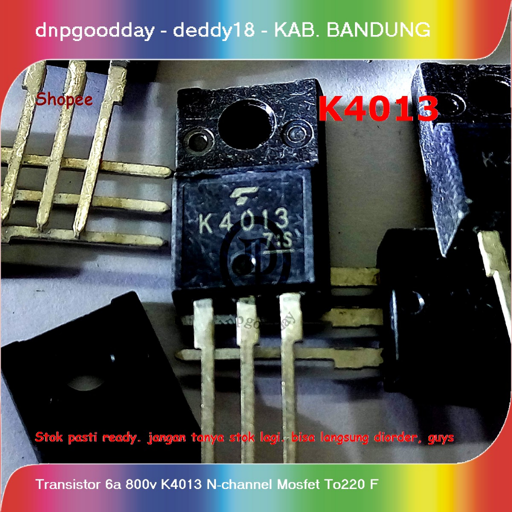 Jual Transistor 6a 800v K4013 N-channel Mosfet | Shopee Indonesia
