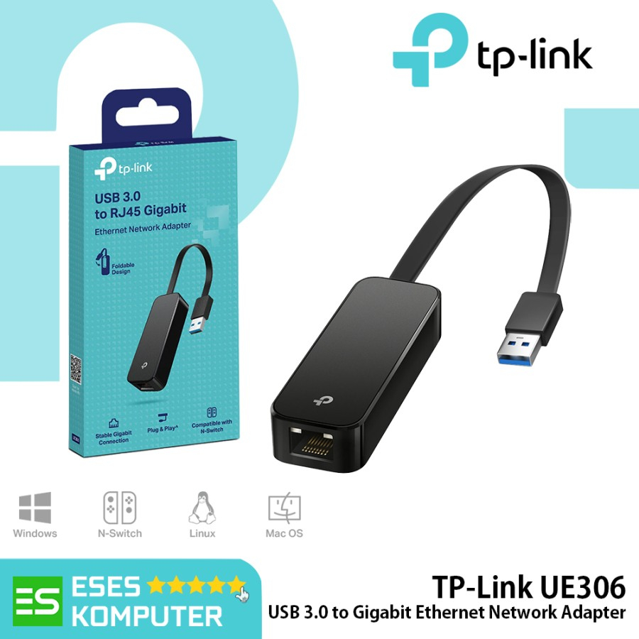 Jual TP-Link UE306 USB 3.0 to Gigabit Ethernet Network Adapter | Shopee ...