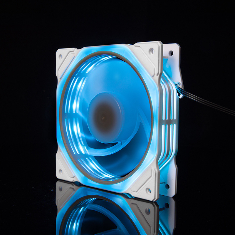 Jual Chassis Cooling Fan Colored LED 120mm / 12cm - WHITE CASE | Shopee ...