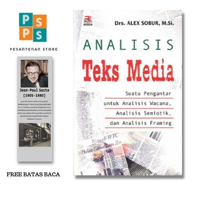 Jual BUKU ORIGINAL Analisis Teks Media Suatu Pengantar Alex Sobur RSD24 ...