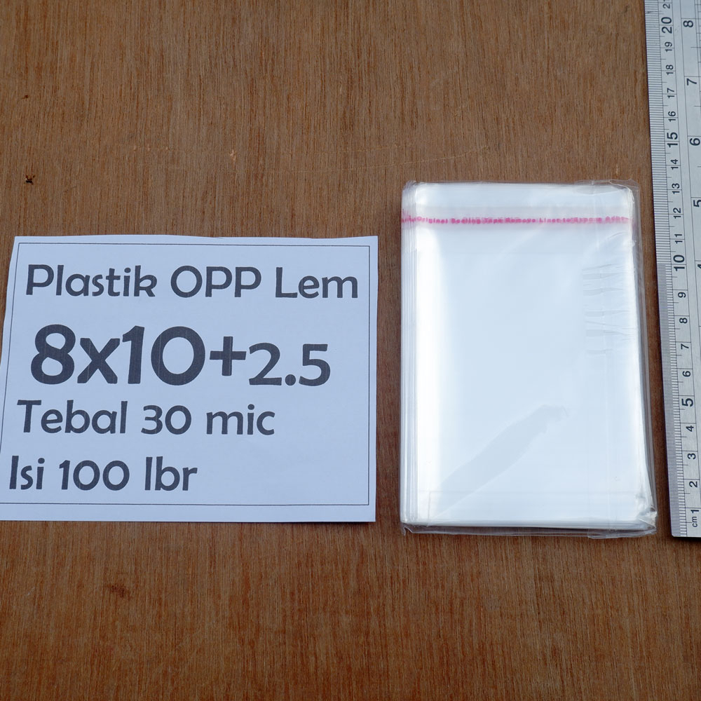 Jual Plastik OPP Lem 8x10 cm Tebal 30 mic Isi 100 lbr | Shopee Indonesia