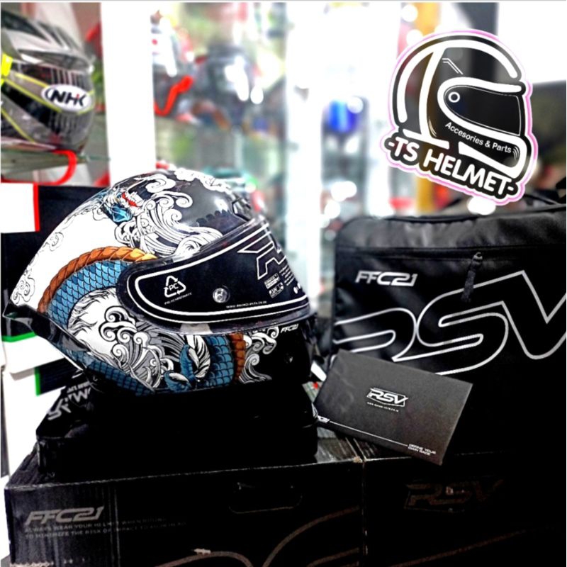 Jual Helm Rsv FFC21 Ryujin Poison Red Solid Original | Shopee Indonesia