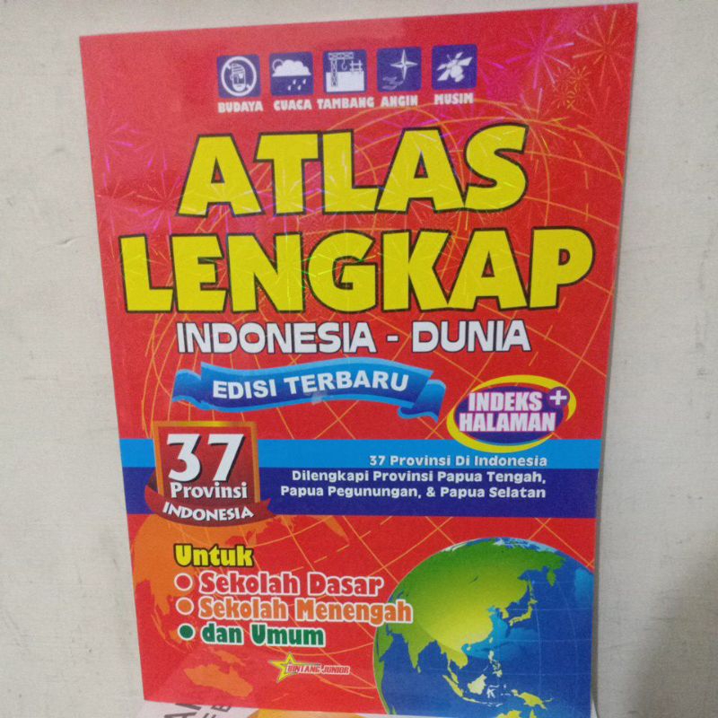 Jual BUKU ATLAS LENGKAP INDONESIA-DUNIA EDISI TERBARU 37 PROVINSI ...