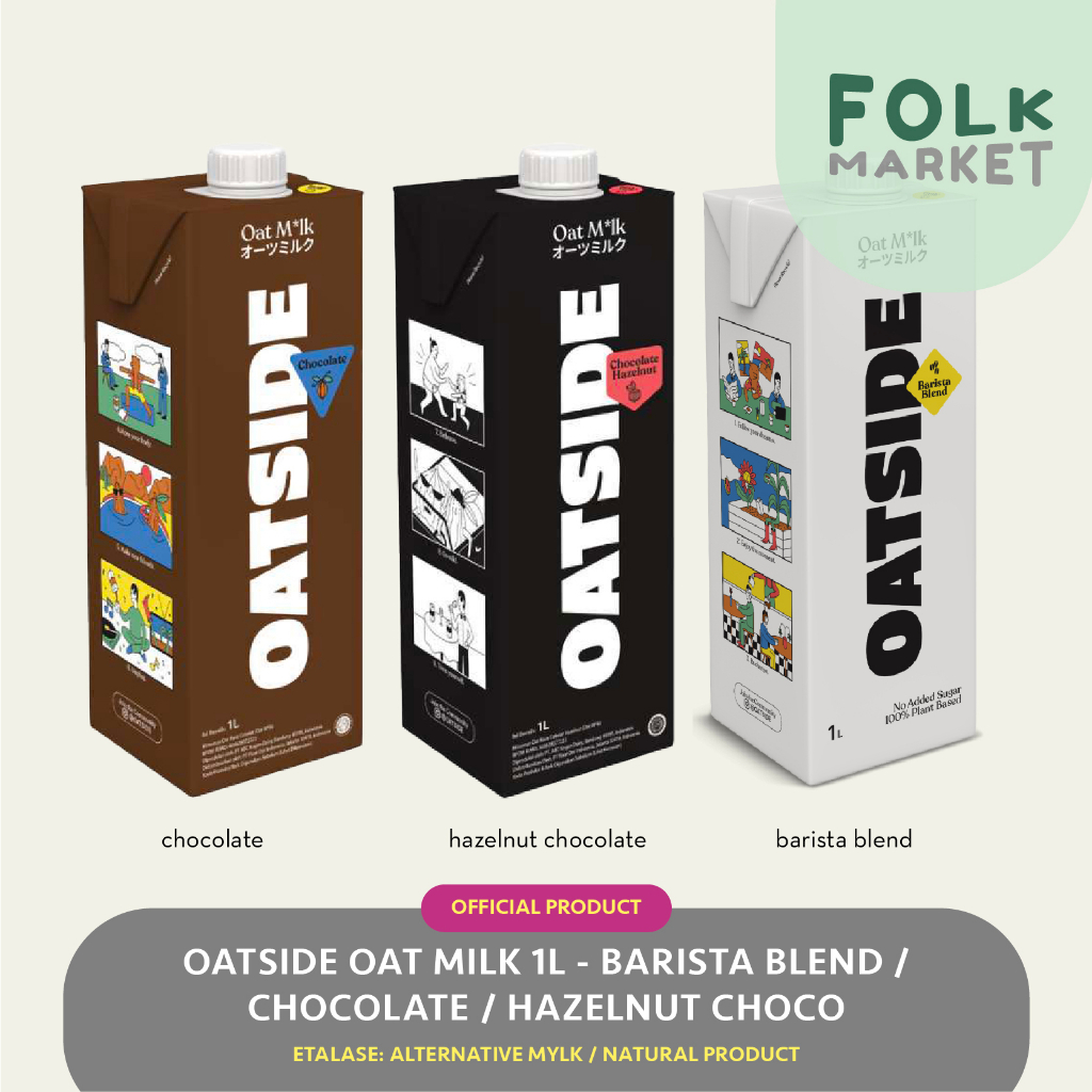 Jual Oatside Oat Milk 1l Susu Oatside Oatmilk Barista Blend