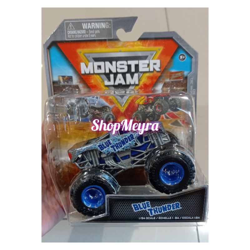 Jual Mainan Hotwheels Monster Jam 1:64 Blue Thunder | Shopee Indonesia