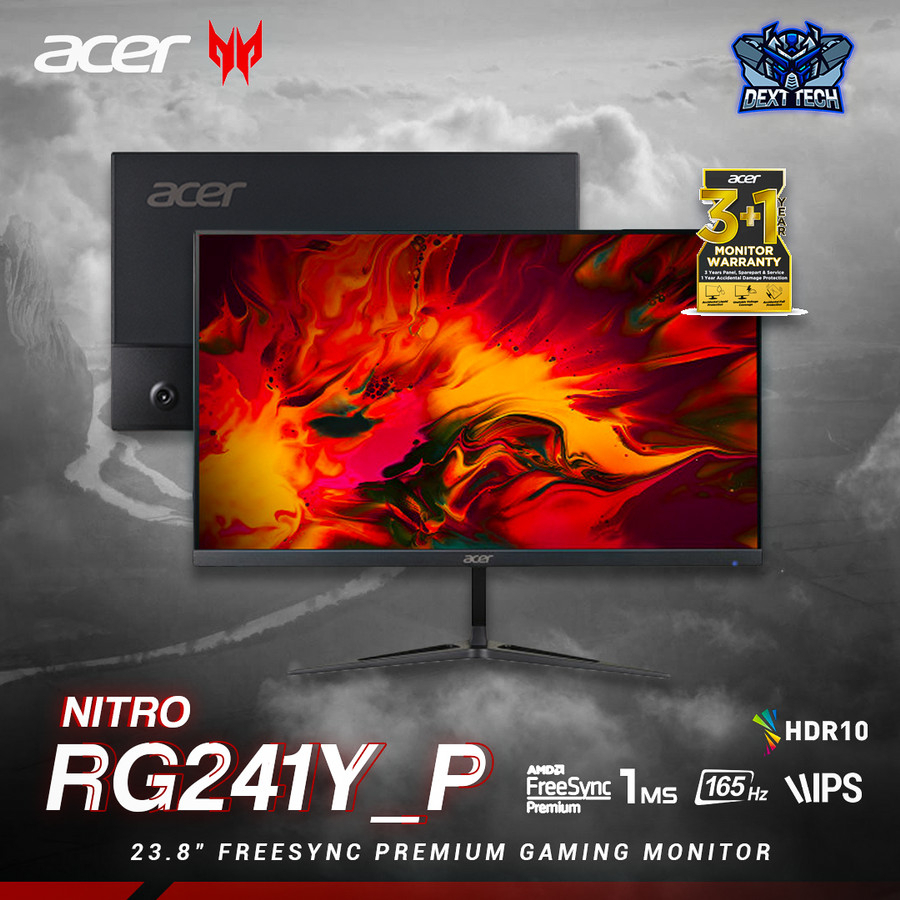 Jual Acer NITRO RG241Y P 24" IPS 1080p 165Hz HDR10 FreeSync Gaming