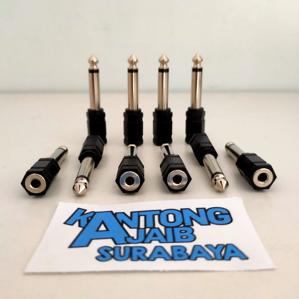 Jual Sambungan Jack Mini Mono 3.5mm to Jack Akai Mono 6.5mm Converter 3