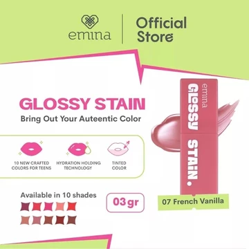 RSC 88 EMINA Glossy Stain 3 G Lip Tint Lip Gloss Lipstain