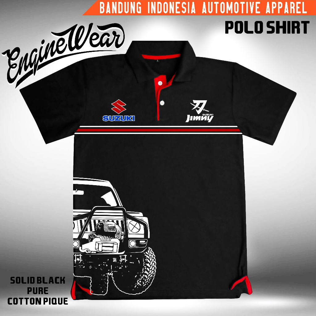 Jual polo shirt Jimny Kaos Suzuki Jimny SJ410 LJ80 JB74 Katana sierra