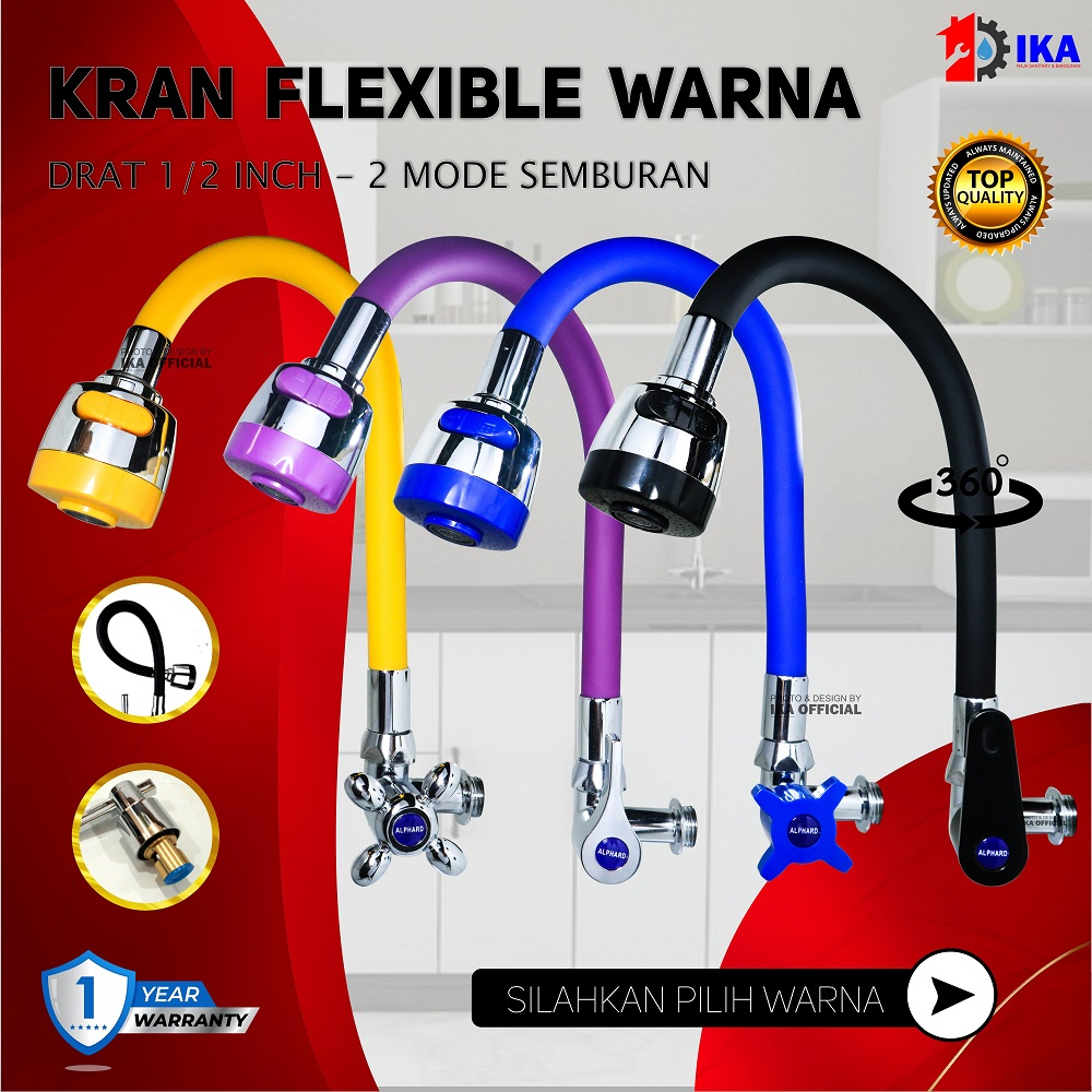 Jual Kran Angsa Dapur Fleksibel Flexible 12 Inch High Quality Keran Air Angsa Fleksibel 2 4351